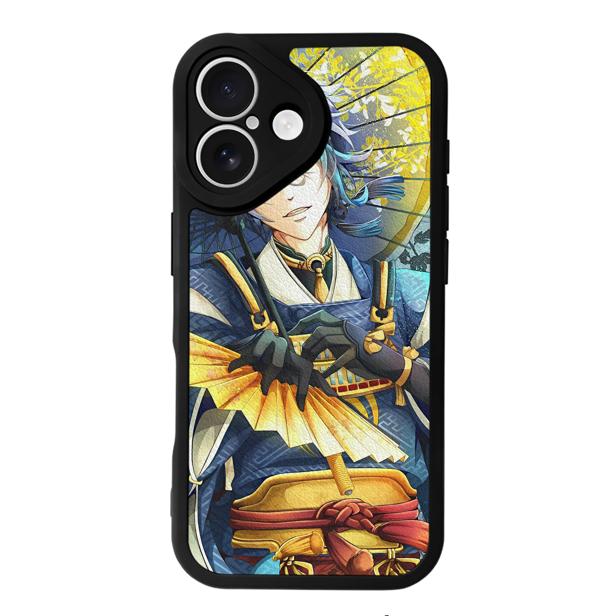 （画像用） 刀剣乱舞 Touken Ranbu 【iPhone 16シリーズ対応】シリコンスマホケース（レザー調） 材質：シリコン